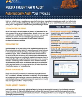 Kuebix Freight Pay and Audit
