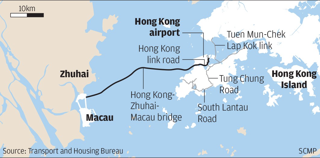 Hong Kong-Zhuhai-Macau Bridge (HKZM) Map