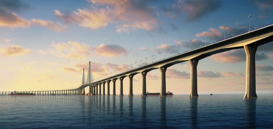 World’s Longest Sea Bridge Opens in China