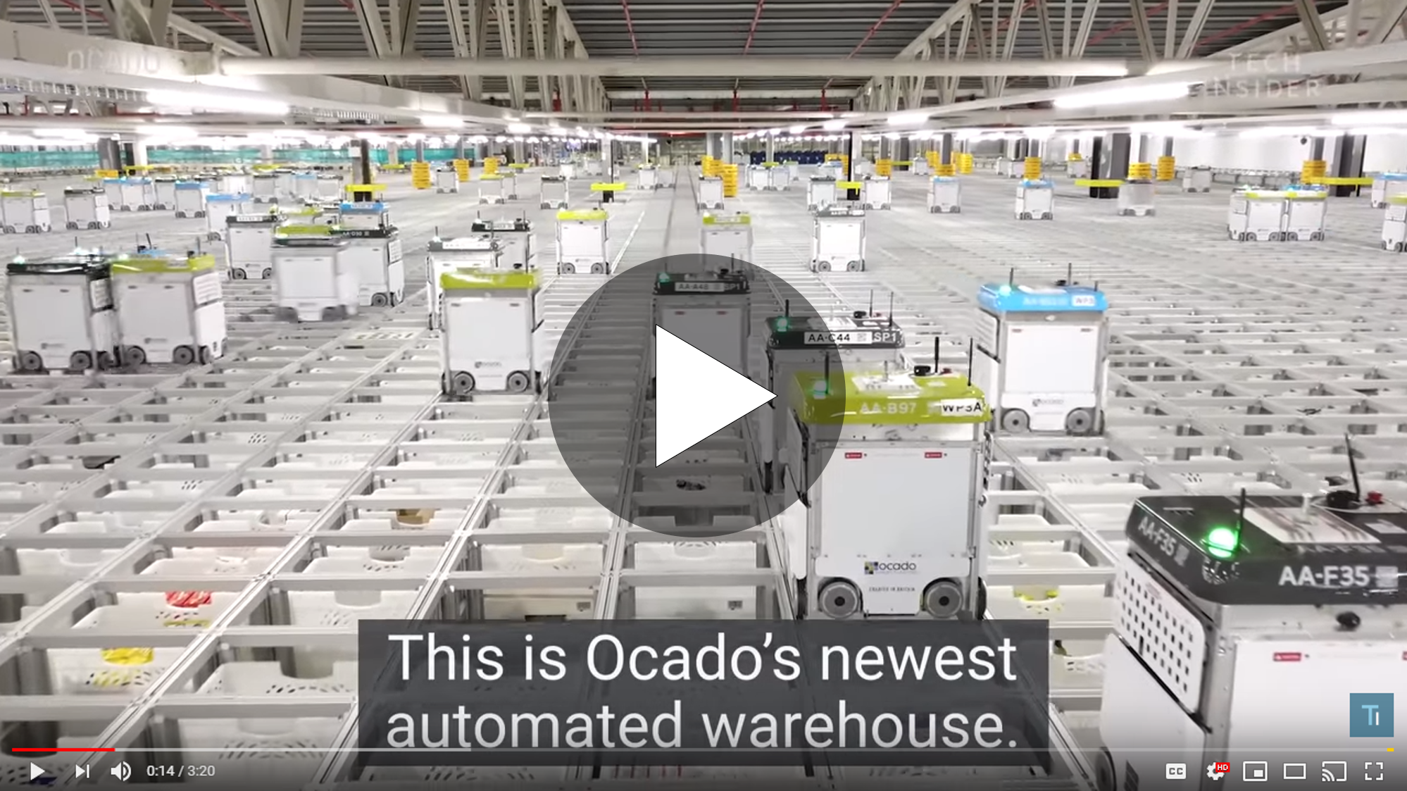 automated warehouse video kuebix